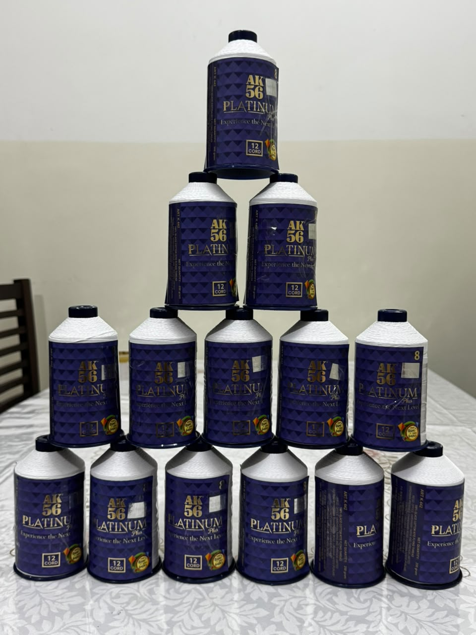 Vardhman AK56 Platinum Plus 12 Cord 100% Premium Cotton Thread 500g